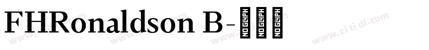 FHRonaldson B字体转换